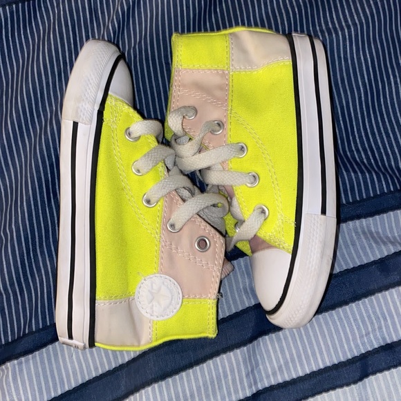 Converse Neon colorblock high tops - Picture 3 of 4